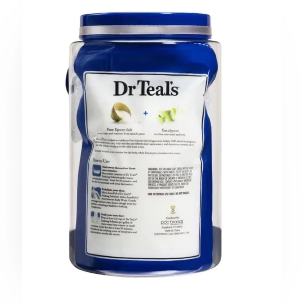 Dr. Teal's Epsom Salt Eucalyptus & Spearmint Regimen Set with Reusable Container